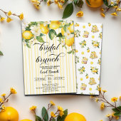 Lemon Branch Mediterraan Zomer Bruids Brunch Kaart