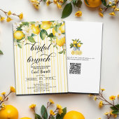 Lemon Branch Mediterraan Zomer Bruids Brunch Kaart