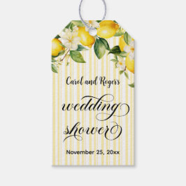 Lemon Branch Mediterraan Zomer Trouwdouche Cadeaulabel