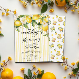 Lemon Branch Mediterraan Zomer Trouwdouche Kaart