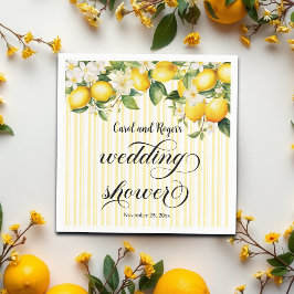 Lemon Branch Mediterraan Zomer Trouwdouche Servet