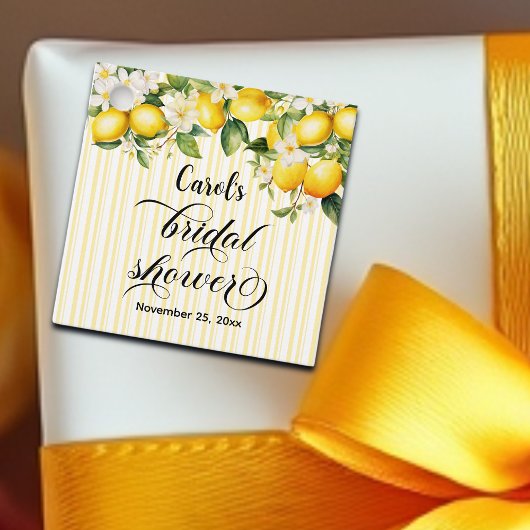 Lemon Branch Mediterraan Zomer Vrijgezellenfeest Bedankjes Labels