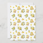 Lemon Branch Mediterraan Zomer Vrijgezellenfeest Kaart (Achterkant)