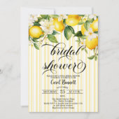 Lemon Branch Mediterranean Summer Bridal Shower Kaart (Voorkant)