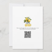 Lemon Branch Mediterranean Summer Bridal Shower Kaart (Achterkant)