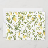 Lemon Branch repetitie diner uitnodiging (Achterkant)