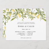 Lemon Branch repetitie diner uitnodiging (Voorkant / Achterkant)