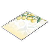 Lemon Branches White & Yellow Country Robuuste afb Notitieboek (Linkerzijde)