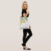 Lemon Branches White & Yellow Country Robuuste afb Tote Bag (Op model)