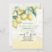 Lemon Branches Wit & Geel Land Rustiek Kaart (Voorkant)