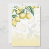 Lemon Branches Wit & Geel Land Rustiek Kaart (Achterkant)