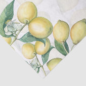 Lemon Branches Wit & Geel Land Rustiek Tissuepapier (Detail)