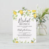 Lemon Bridal Brunch Bridal Shower Kaart (Staand voorkant)