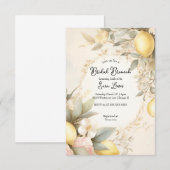 Lemon Bridal douche uitnodiging Lemons uitnodiging (Voorkant / Achterkant)