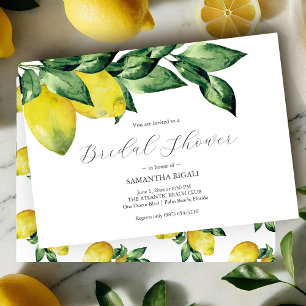 Lemon Bridal douche uitnodigingen   Horizontaal