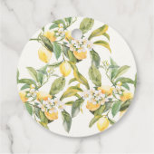 Lemon Bridal Gift Label (Achterkant)