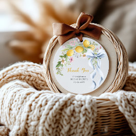 Lemon Bridal Shower Favor Sticker | Main Squeeze