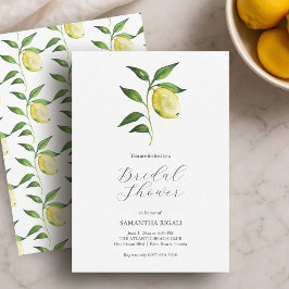 Lemon Bridal Shower Invitations Printing Kaart
