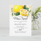 Lemon Bridal Shower Kaart (Staand voorkant)