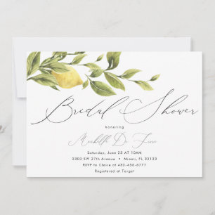 Lemon Bridal Shower Kaart