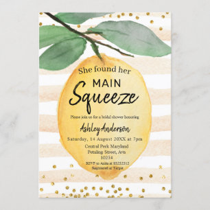 Lemon Bridal Shower Kaart