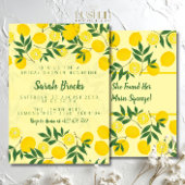 Lemon Bridal Shower Kaart