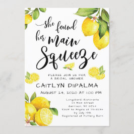 Lemon Bridal Shower Kaart