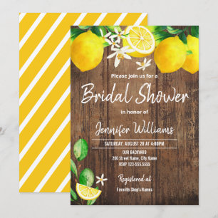 Lemon Bridal Shower Kaart