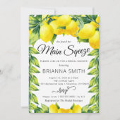 Lemon Bridal Shower nodigt de belangrijkste knijpe Kaart (Voorkant)
