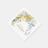 Lemon Bridal Shower Party Napkins  Servet (Hoek)