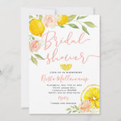 Lemon Bridal Shower Uitnodiging bruiloft bloemen (Voorkant)