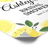 Lemon Bridal Shower Welcome Sign Poster (Hoek)