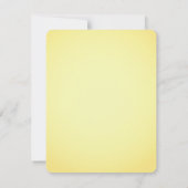  Lemon Bright Yellow Citrus Wedding Invitati Kaart (Achterkant)