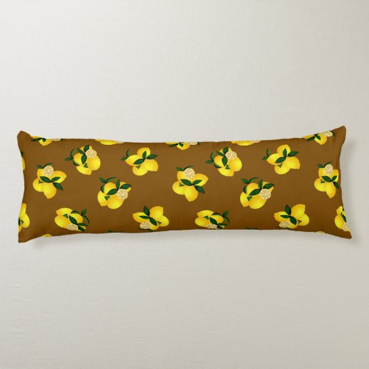 Lemon Brown Lichaamskussen (Achterkant)