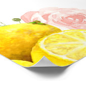 Lemon Bruiloft Feest Welkom Bord Poster (Hoek)