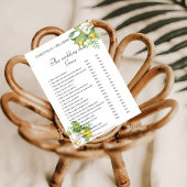 Lemon bruiloft schoen spel, vrijgezellenfeest spel aankondiging