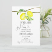 Lemon bruiloft-uitnodiging kaart (Staand voorkant)