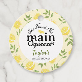 Lemon Bruiloftsfeest  Bedankjes Labels