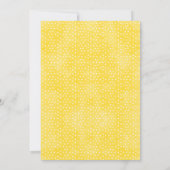 Lemon brunch en bubbly bridal doucheuitnodiging kaart (Achterkant)