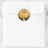 Lemon-Bundt-Cake Ronde Sticker (Tas)