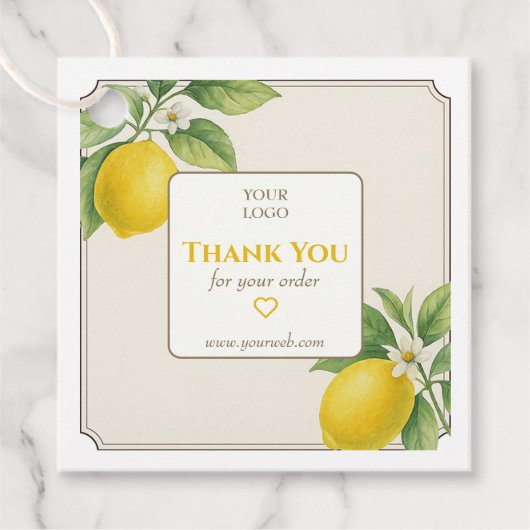 Lemon Business Bedankt Label (Voorkant)
