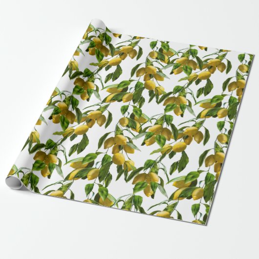Lemon Cadeaupapier (Uitgerold)