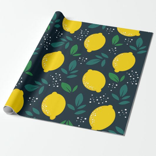 Lemon Cadeaupapier (Uitgerold)