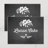 Lemon Cake Dessert Tafel Teken Krijtbord Briefkaart (Voorkant / Achterkant)
