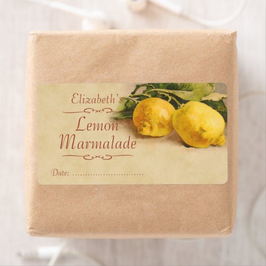 Lemon Canning label (Insitu)