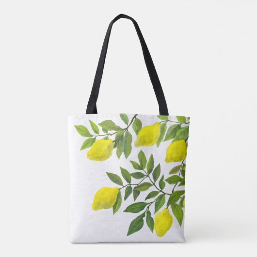 Lemon Canvas tas (Achterkant)