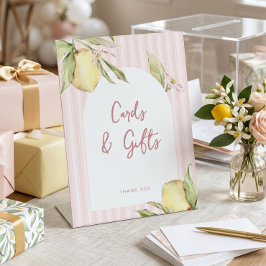 Lemon Cards & Gifts Bruiloft Tafel Sign Reclamebord Met Voetstuk