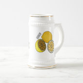 Lemon cartoon illustratie bierpul (Voorkant rechts)