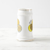 Lemon cartoon illustratie bierpul (Center)