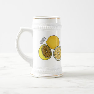 Lemon cartoon illustratie bierpul
